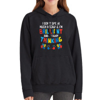 Don't Speak Much Busy Thinking Autism Awareness Vintage Hoodie | Artistshot