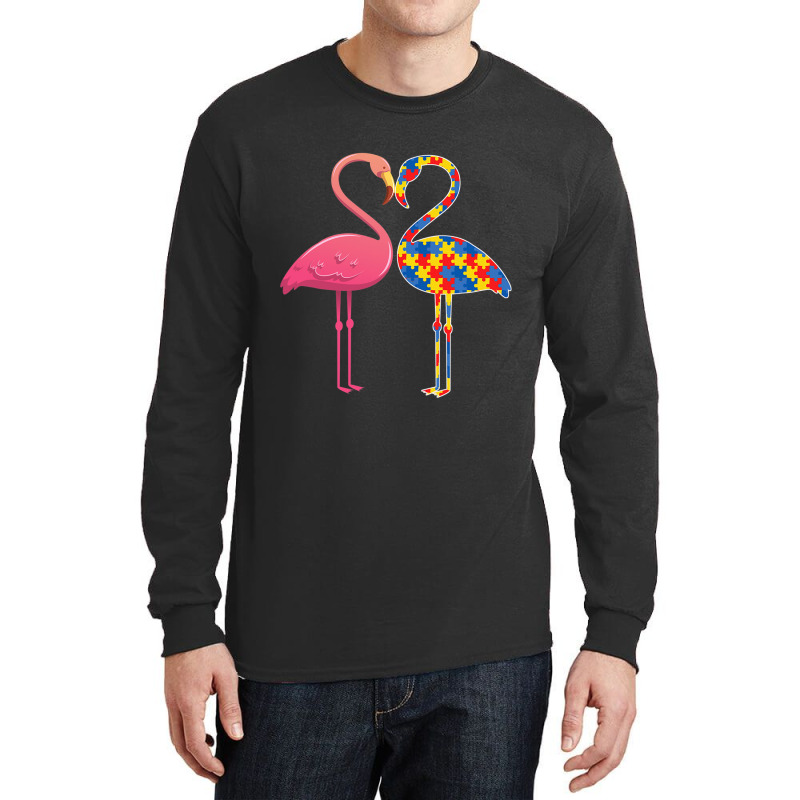 Flamingo Autism Awareness Long Sleeve Shirts by mrlee | Artistshot