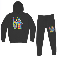 Gnomes Holding Puzzle Love Support Autism Awareness Hoodie & Jogger Set | Artistshot