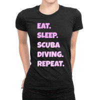 Scuba Diving Eat. Sleep. Sports. Repeat Design For Men W T Shirt Ladies Fitted T-shirt | Artistshot