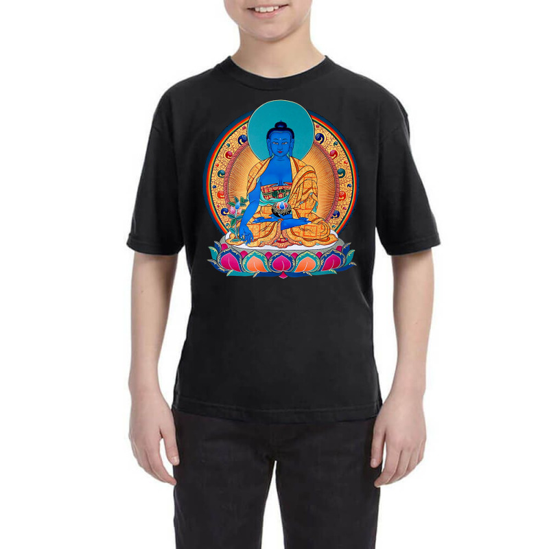 Buddhism Medicine Buddha Healing Mantra Tibetan Buddhist Yoga 455 Youth Tee by criticizematter | Artistshot