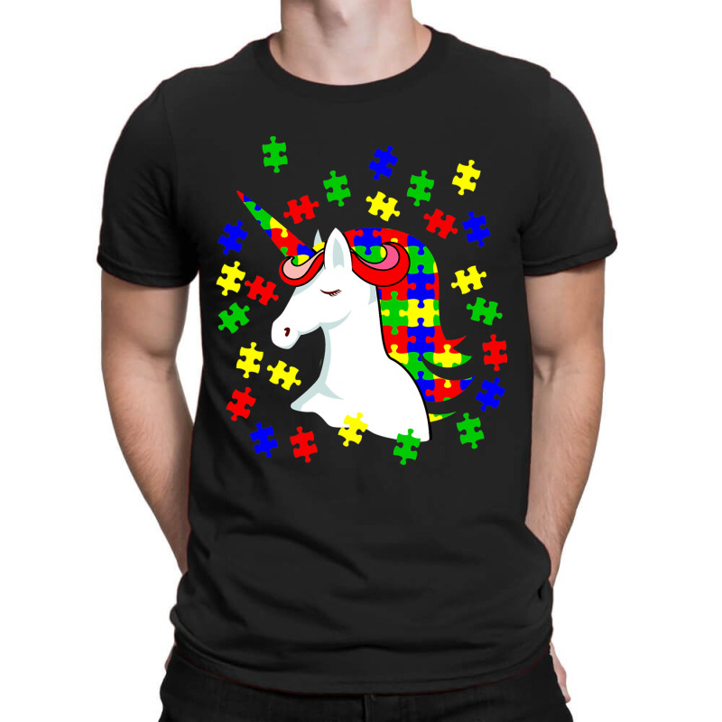 Unicorn Puzzle Autism Awareness Day T-Shirt by mrlee | Artistshot