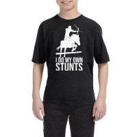 I Do My Own Stunts Shirt Mounted Archery Horse Archer T Shirt Youth Tee | Artistshot