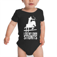 I Do My Own Stunts Shirt Mounted Archery Horse Archer T Shirt Baby Bodysuit | Artistshot