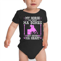 Barrel Racing Rodeo Horse Break Ma Bone Cowgirl Barrel Racer T Shirt Baby Bodysuit | Artistshot