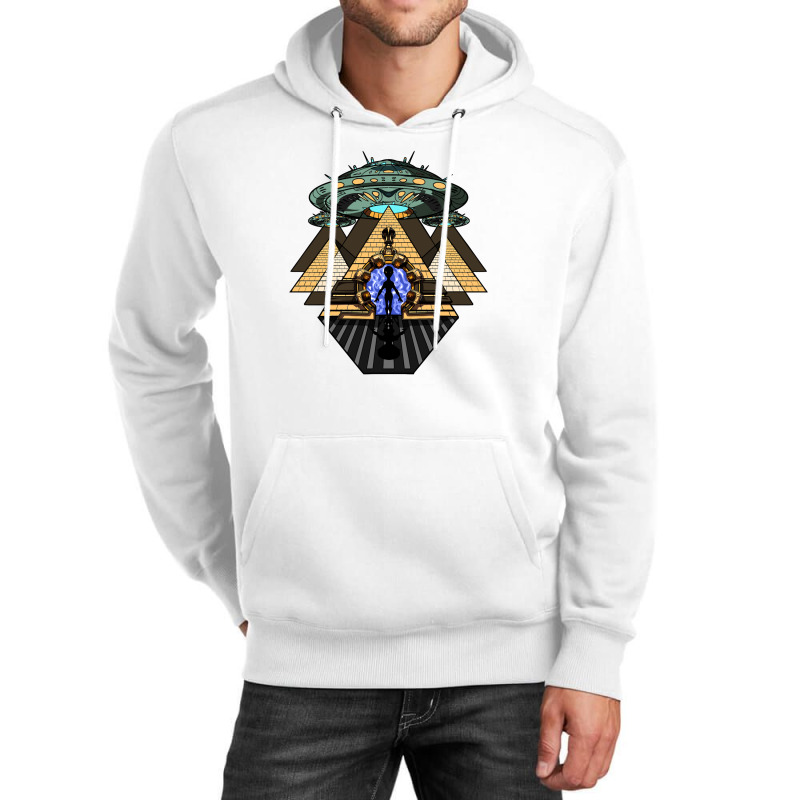 Alien Abduction Egyptian Pyramids Unisex Hoodie | Artistshot