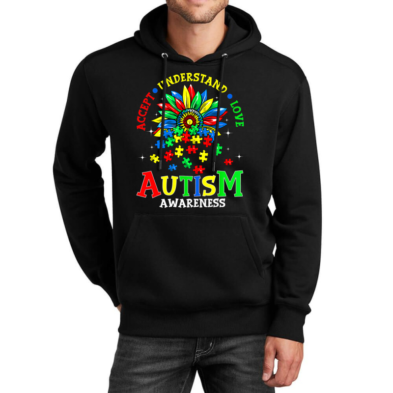 Autism Awareness Accept Understand Love Funny Unisex Hoodie by Michael	Kilburn | Artistshot