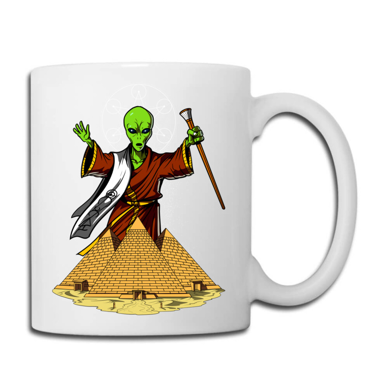 Hippie Alien Egyptian Pyramids 362 Coffee Mug | Artistshot