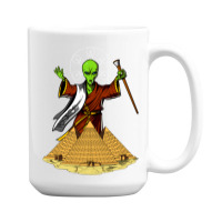 Hippie Alien Egyptian Pyramids 362 15 Oz Coffee Mug | Artistshot