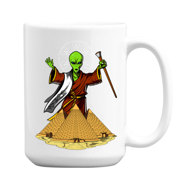 Hippie Alien Egyptian Pyramids 362 15 Oz Coffee Mug | Artistshot