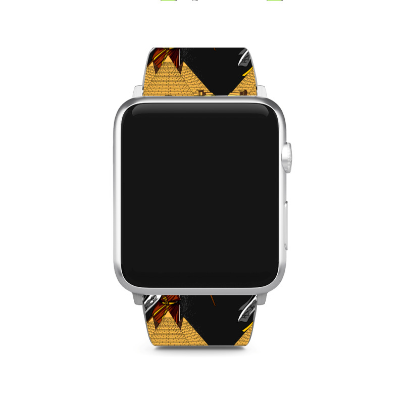 Hippie Alien Egyptian Pyramids 362 Apple Watch Band | Artistshot