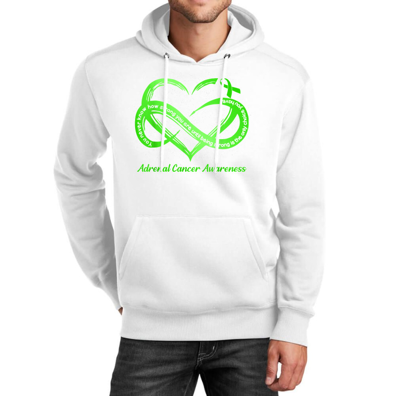 Strong Is The Only Choice Adrenal Cancer Warrior Awareness T Shirt Unisex Hoodie | Artistshot