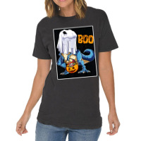 Ghost Dinosaur T Rex Funny Boo Halloween Gifts Men Pumpkin Vintage T-shirt | Artistshot