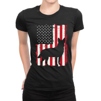 American Flag Usa Australian Cattle Dog Blue Red Heeler Gift T Shirt Ladies Fitted T-shirt | Artistshot