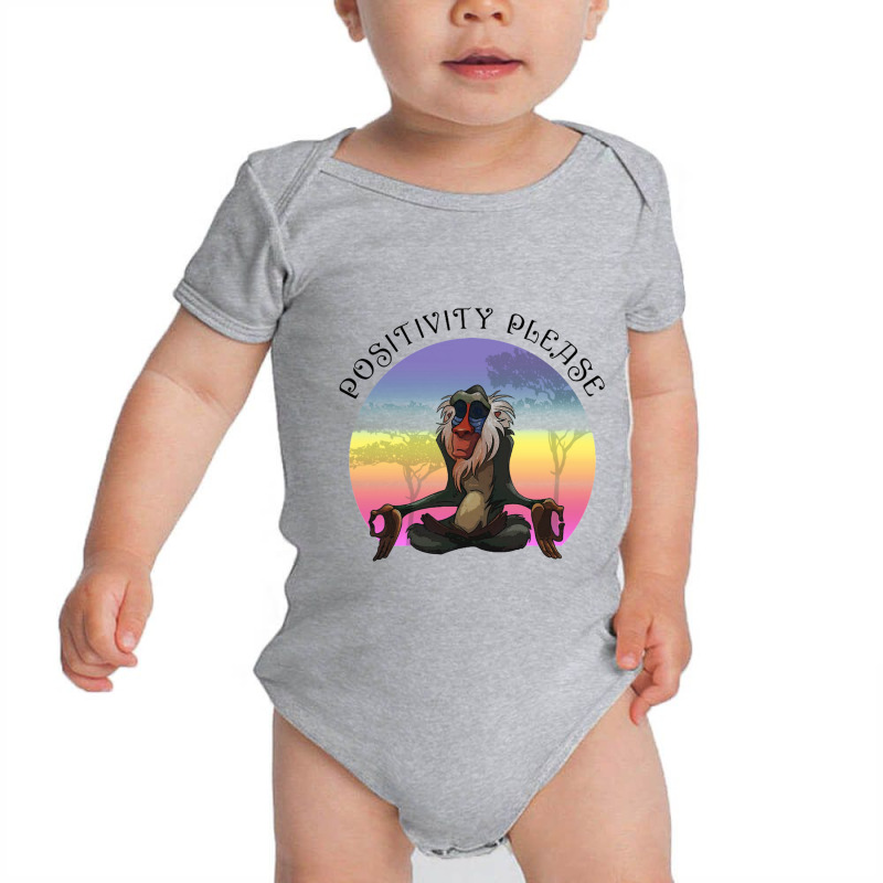 Positivity Please For Light Baby Bodysuit by nbobatiga | Artistshot