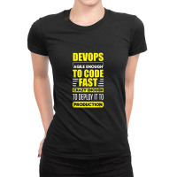 Devops Engineer Cloud Computing Agile Software Development Ladies Fitted T-shirt | Artistshot