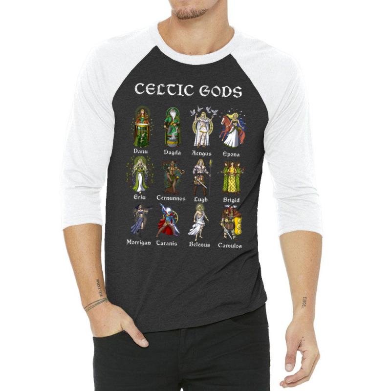 Hippie Celtic Mythology Gods 3/4 Sleeve Shirt by urethrapricey | Artistshot