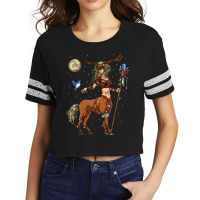 Hippie Centaur Forest Shaman Scorecard Crop Tee | Artistshot