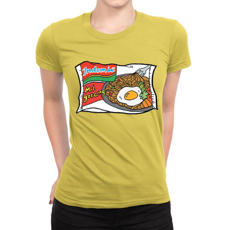 Noodles Goreng Ladies Fitted T-Shirt by dena putriazzahra | Artistshot