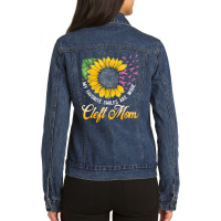 Cleft Palate Lip Mom Fun Strong Awareness T Shirt Ladies Denim Jacket | Artistshot