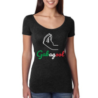 Gabagool. Italian American Funny Italian Hand T Shirt Women's Triblend Scoop T-shirt | Artistshot