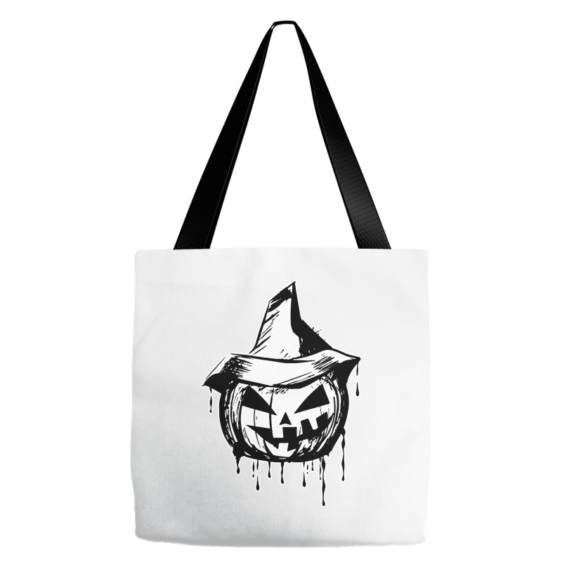 Halloween Divertente Zucca Costum Horror Tote Bags | Artistshot