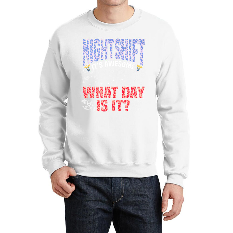 Night Shift Registered Nurse Rn Nursing Medical Professional Premium T Crewneck Sweatshirt | Artistshot