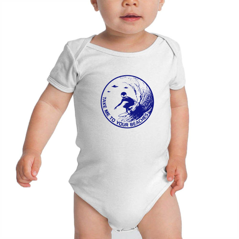 Take To Your Beach Baby Bodysuit by gloriahill | Artistshot