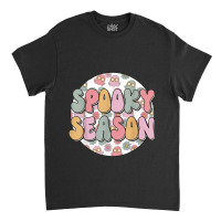 Hippie Groovy Spooky Season Ghost Halloween Costume Retro 70 Hippie Classic T-shirt | Artistshot