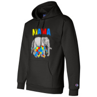 Mama Elephant Autism Awareness Champion Hoodie | Artistshot