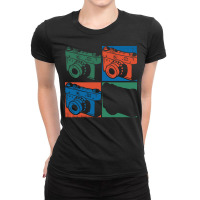 Photography T  Shirt Camera Photographer Photograph Pop Art Photograph Ladies Fitted T-shirt | Artistshot