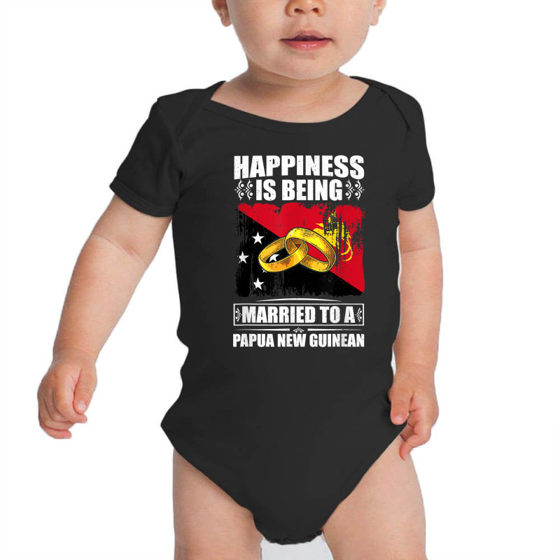 Happiness Is Being Married To A Papua New Guinean T Shirt Baby Bodysuit | Artistshot