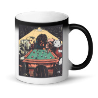 Game Night Time Dogs On Billiards Pool Table Shooting 8 Ball T Shirt Magic Mug | Artistshot