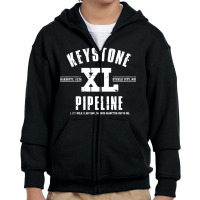 Keystone Xl Pipeline Youth Zipper Hoodie | Artistshot