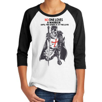 No One Loves A Warrior, Crusader Jesus Cross Knight Templar T Shirt Youth 3/4 Sleeve | Artistshot