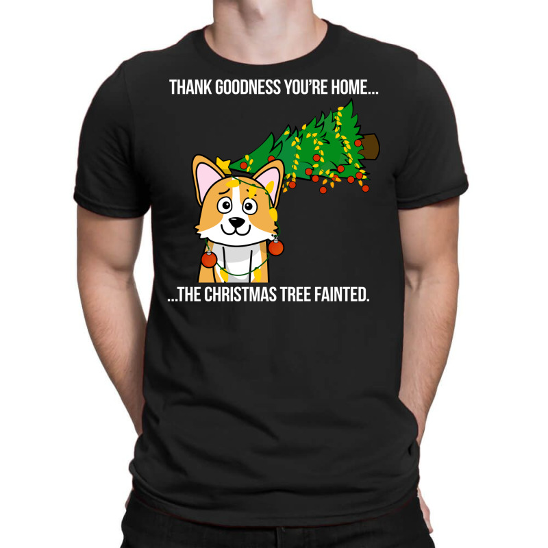 Funny Corgi The Xmas Tree Fainted Christmas T-shirt | Artistshot