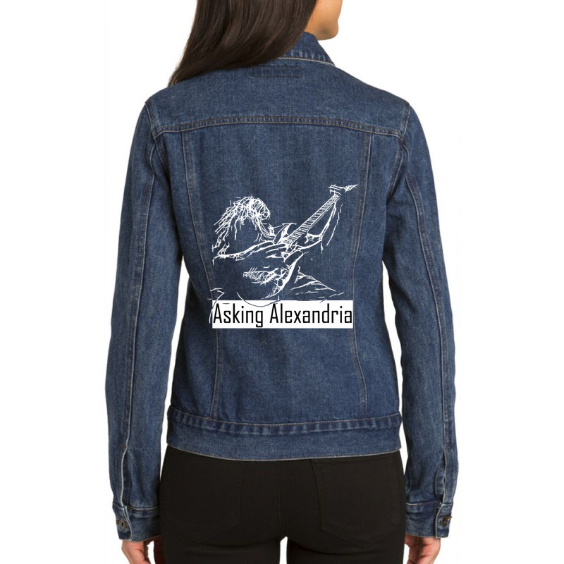 Asking Alexandria Metalcore Ladies Denim Jacket by billy art | Artistshot