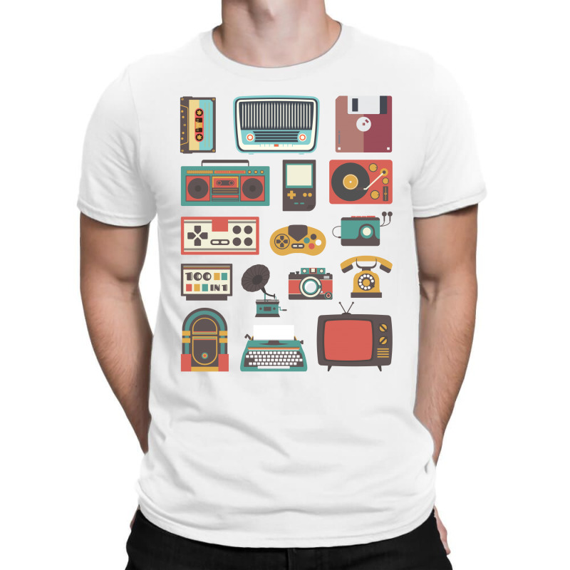 Vintage Electronic Retro Technology T shirt. By Artistshot