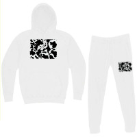 Distressed Cowhide Pattern Hoodie & Jogger Set | Artistshot