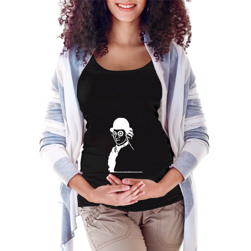 Clockwork Mozart Orange Maternity Scoop Neck T-shirt by Gretchen Minnis | Artistshot