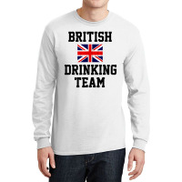 British Drinking Team Funny Country Britain Flag Long Sleeve Shirts | Artistshot