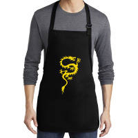 Chinese Dragon Cool Oriental Asian Kung Fu Medium-length Apron | Artistshot