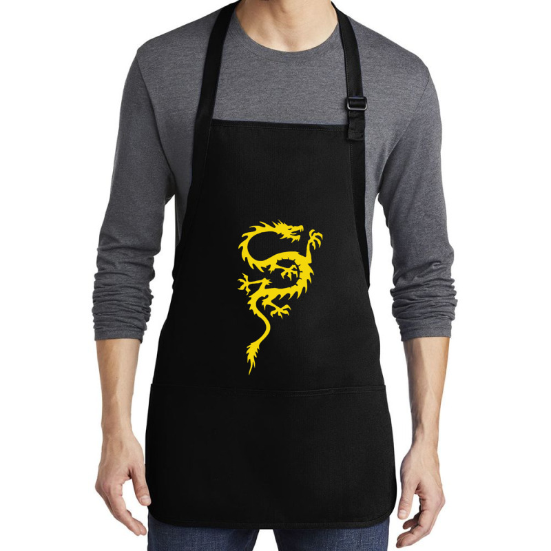 Chinese Dragon Cool Oriental Asian Kung Fu Medium-length Apron | Artistshot