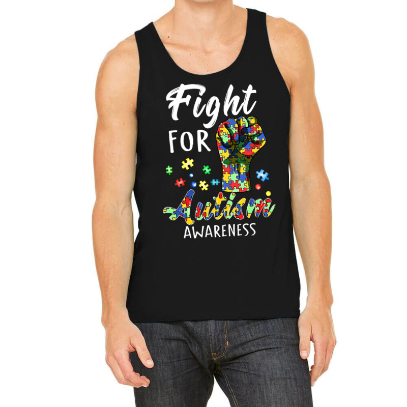 Fight For Autism Awareness World Autism Awareness Day Tank Top by ErikaYescas | Artistshot