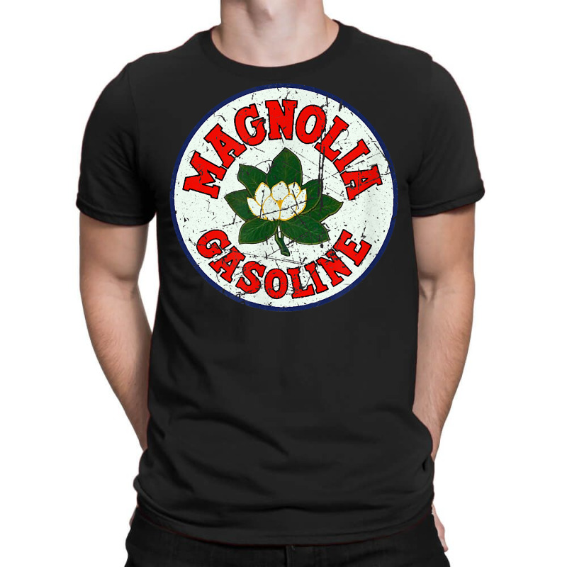 Vintage Magnolia Gasoline Gas Pump Road Sign T Shirt T-shirt | Artistshot