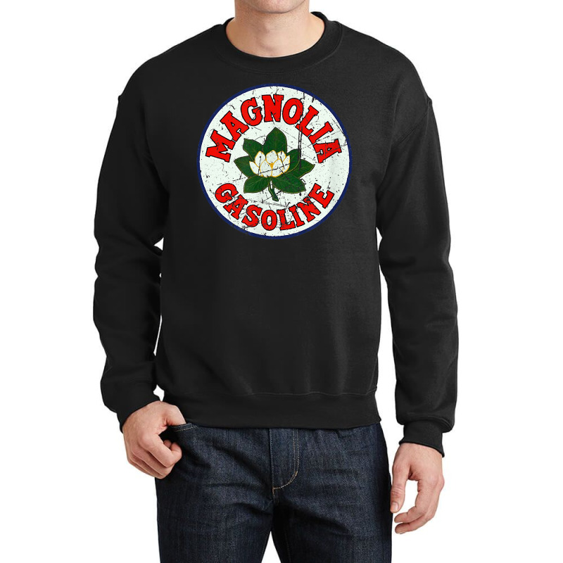 Vintage Magnolia Gasoline Gas Pump Road Sign T Shirt Crewneck Sweatshirt | Artistshot