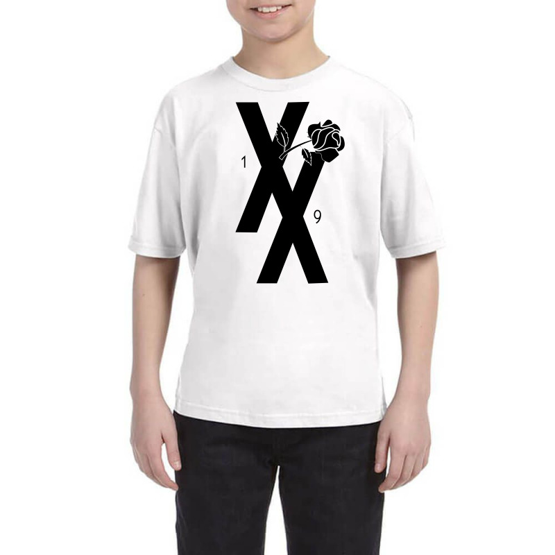 Mgk T Xx Shirt Flower Black Rose Youth Tee by rardesign | Artistshot