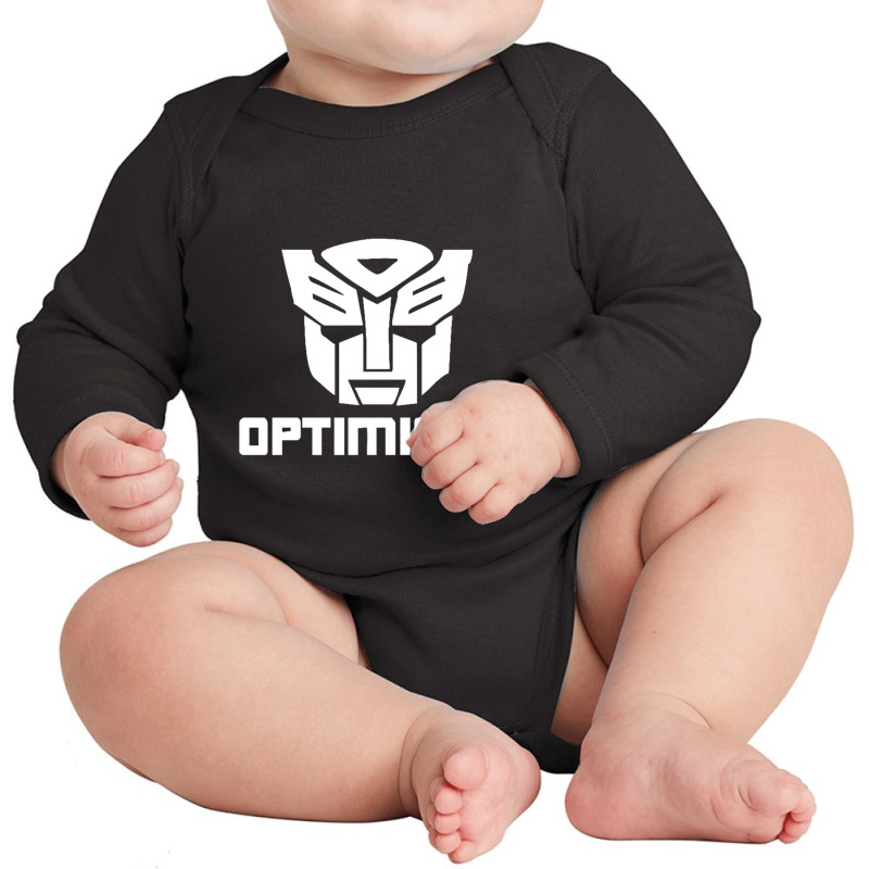 Be Optimistic Transformers   Robot Optimus Prime Long Sleeve Baby Bodysuit by Gretchen Minnis | Artistshot