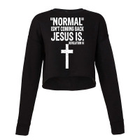 Normal Isn't Coming Back But Jesus Is Revelation 14 Costume T Shirt Cropped Sweater | Artistshot