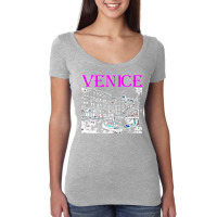 Venice Italy Travel Rialto Bridge Gondolas Grand Canal Black Premium T Women's Triblend Scoop T-shirt | Artistshot